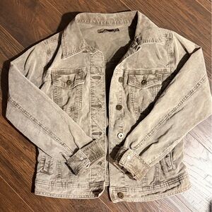 Prana Tan / Taupe Merrigan Corduroy Jacket (denim jacket style) - XS Extra Small